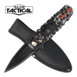 Cuchillo Supervivencia Con Paracord, Brujula, Funda, Silvato