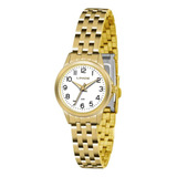 Relogio Lince Feminino Dourado Pequeno De Aço Lrg4433l B2kx