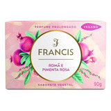 Sabão Em Barra Francis Vegetal Romã E Pimenta-rosa De 90 G