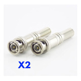 Escam Conector Bnc Coaxial Rg59 Para Cámara Cctv Pack X2