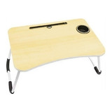 Mesa Plegable Para Cama Y Notebook Multifuncional De Madera