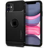 Capa Spigen iPhone 11 Rugged Armor Negro Mate Cor Preta iPhone 11 (6,1 )