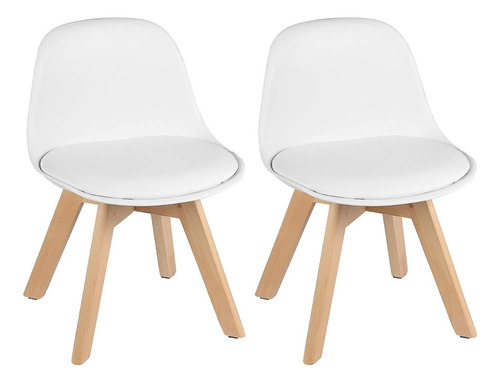 Set 4 Silla Tulip Eames Kids Infantil Niño - Alto Impacto