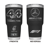 Termo Lewis Hamilton 44 Formula 1 Yeti 30 Oz Grabado Láser