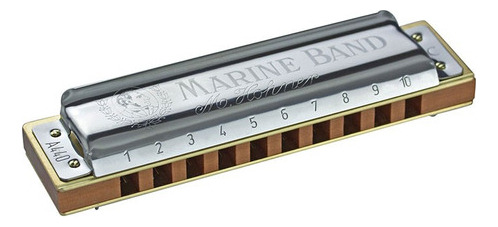 Hohner Armonica Marine Band Do Blues Color Plateado