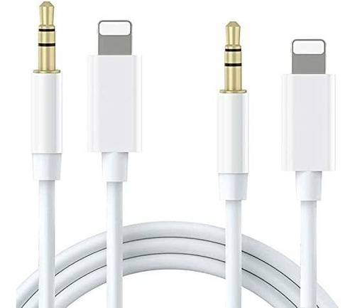 Mfi Certificado Por Apple Cable Auxiliar Para iPhone En...