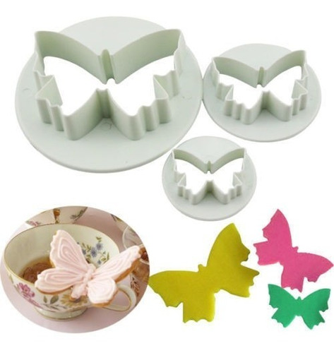 Moldes Cortantes Mariposa Fondant Tortas Cupcake Reposteria