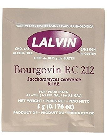 Bourgovin Rc-212 (10 Paquetes) De Levadura De Vino