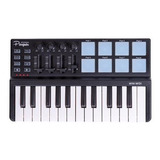 Teclado Controlador Mini Midi Parquer 25 Teclas 8 Pads Usb