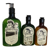 Combo Barbeiro Shaving, Grooming E Balm Rabo De Galo