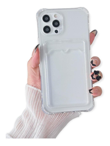 Funda Goma Porta Tarjeta Para Xiaomi + Mica Fuerte Protector