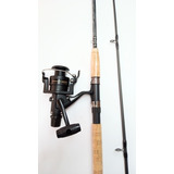 Combo Pesca Caña F. Carbono 8 Pies Begix + Carrete Shimano 