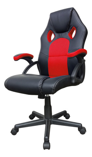 Silla Pc Gamer Momentum Envío Gratis - Desillas Color Negro Con Rojo