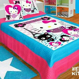 Cubrelecho Hello Kitty Edredón Hello Kitty Cama Doble