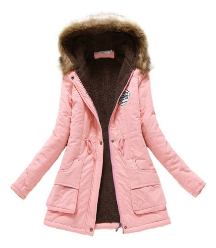 Chaqueta De Invierno Con Capucha Para Mujer