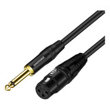 Dremake Cable De Microfono Xlr A Ts De 0.250 In (1/4 Pulgada