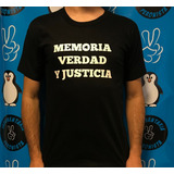 Remera Peronista Memoria Verdad Y Justicia
