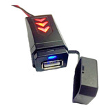 Tomada 12v Carregador Celular Usb P/ Moto 2,5a Kga 