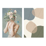 Quadro Para Quarto Forest Harmony Mulher Decorativa Canvas