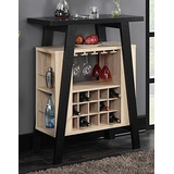 Conceptos De Conveniencia Newport Bar Console, Negro / Blanc