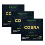 Kit 3 Encordoamento Viola Giannini Cobra Gesvl Cobre Leve