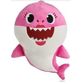 Peluche Baby Shark Mommy Shark 30 Cm Con Sonido Color Rosa