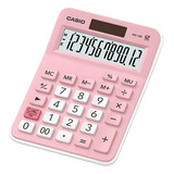 Calculadora Escritorio Casio Mx-12b 12 Digitos Rosa Color Rosa