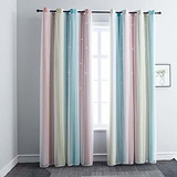 Ombre - Cortinas Opacas De Arcoíris Para Niños, Niñas, Do