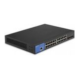 Switch  Linksys Lgs328c - Negro, 24 /vc Gigabit 4sfp