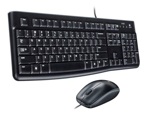 Combo De Teclado Y Mouse Alámbrico Logitech Mk120