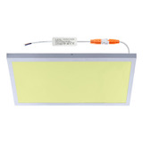 Panel Plafon Led 36w Luz Para Aplicar Rectangular Exterior Color Amarillo