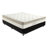 Cama Box Preto E Colchão Casal King Best Anjos