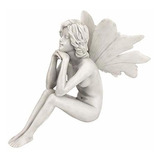 Diseño Toscano Pd1546 Pondering Secret Garden Fairy Estatua
