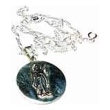 Dije De Tetragramaton Y Santa Muerte Con Cadena En Plata.925