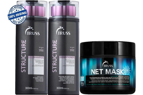 Truss Structure - Kit Shampoo + Condicionador + Net Mask 