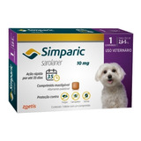 Antipulgas Simparic 10mg Para Cães 2,6 A 5kg - 3 Comprimidos