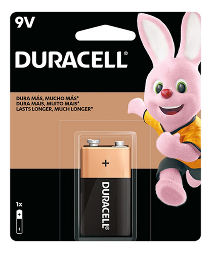 Pila Duracell Alcalina 9v Cuadrada 1 Pieza 41333001043