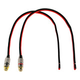 Cable De Altavoz De 14 Awg Con Conector Hembra Phono Rca, 2