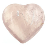 2.5 Cm - Corazón Cuarzo Rosa. Amor Sabiduría Bienestar