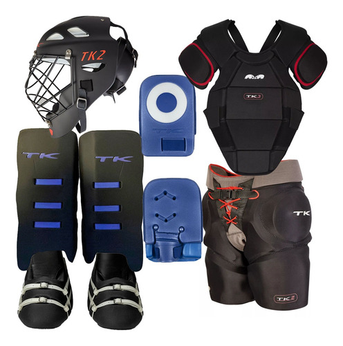 Legguards + Kickers Hockey Tk T2 Combo Pads Patitos Arquero