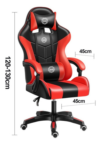 Silla De Oficina Ejecutiva Gamer Reclinable Ergonómica Pro Color Negro