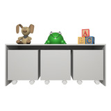 Mesa Organizadora De Brinquedos Com 3 Baús 100% Mdf