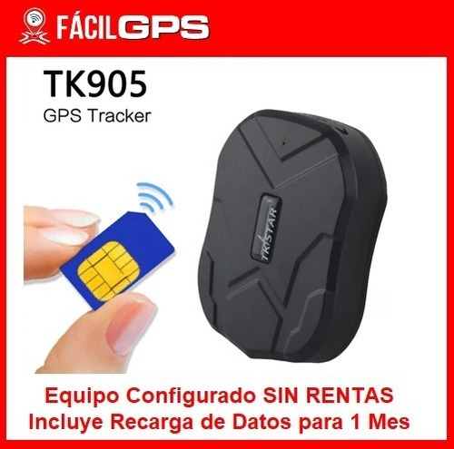 Localizador Rastreador Gps Portátil Con Imán Tk905 + Recarga