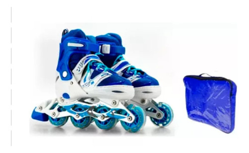 Rollers Patines Aluminio Niños Extensible Ruedas Rgb Reforza