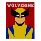 Cuadro En Vinilo Decorativo Retablo Vintage Wolverine