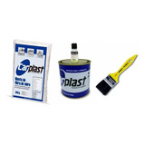 Kit Reparo Resina Adesivo Laminacao + Fibra De Vidro +pincel