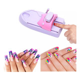 Máquina Para Colorir Unhas Com 6 Placas De Aço Estampadas