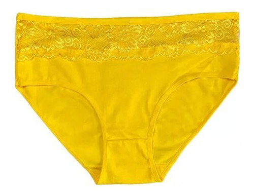 Calzon Amarillo Tanga Pantaleta De Mujer Lenceria Femenina