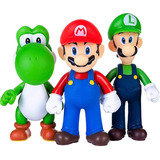 Set Mario Bros Luigi Yoshi Figuras + Regal0