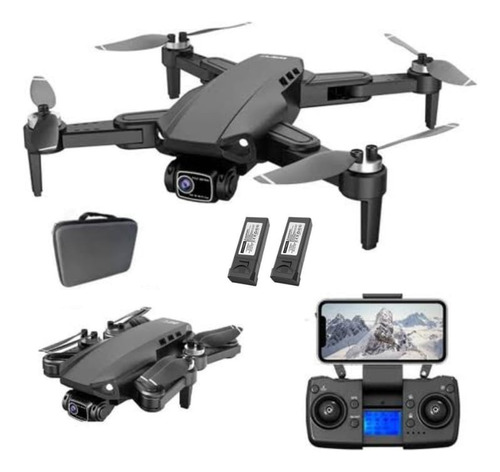 Drone Pofissional L900 Pro Se 4k Gps 2 Baterias Bag + Nf-e Cor Preto